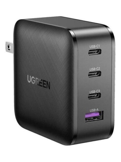 CARGADOR DE PARED UGREEN CARGA RAPIDA 65W 1X USB 3X USB C COLOR NEGRO