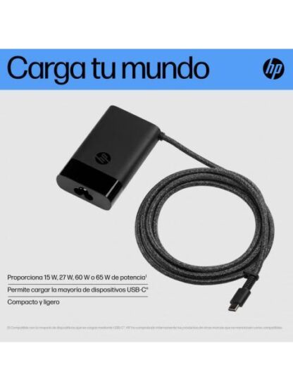 CARGADOR HP USBC 65 W 671R3AA PARA LAPTOPS - Image 7