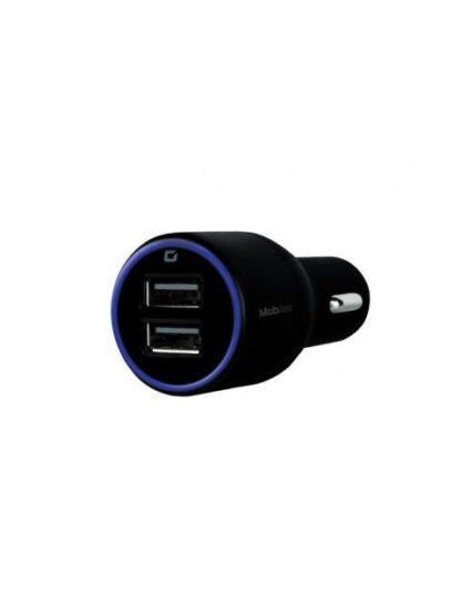 CARGADOR MOBIFREE CARGADOR DE COCHE 2 PUERTOS USB NEGRO AUTO CORRIENTE ALTERNA USB 2