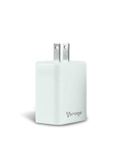 CARGADOR UNIVERSAL VORAGO QUICK CHARGE DOBLE ENTRADA USB-C - USB-A 20W BLANCO AU-350-WH - Image 2