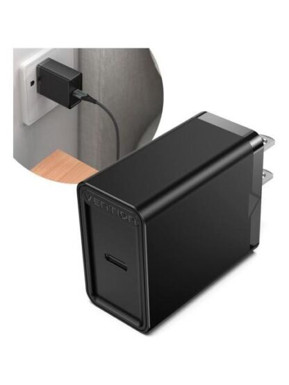 CARGADOR USB TIPO C VENTION SUPER CARGA RAPIDA 20W PD QC 4.0