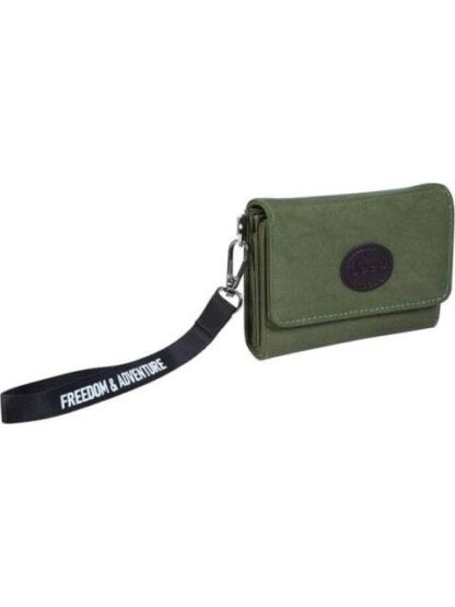 CARTERA DOBLE COMPARTIMENTO VERDE OLIVO JEEP