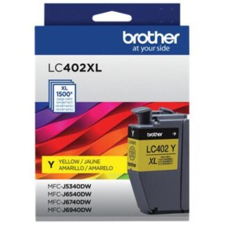 CARTUCHO BROTHER LC402XLYS ALTO RENDIMIENTO AMARILLO 1500 PAGINAS
