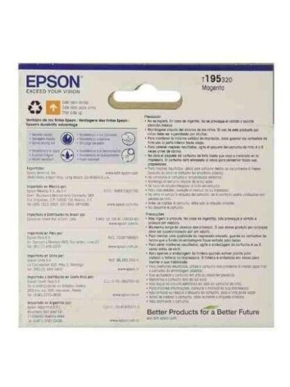 CARTUCHO EPSON 195 MAGENTA 210 PAGINAS - Image 4