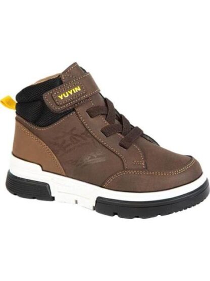 CASUAL BOTIN SUELA BICOLOR CHOCOLATE YU YIN