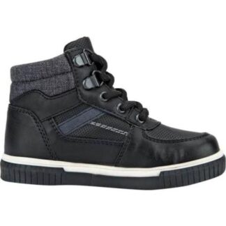 CASUAL BOTIN SUELA BICOLOR NEGRO BLASITO