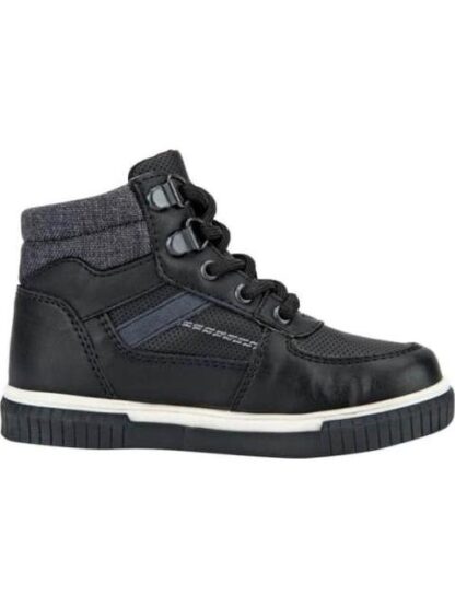 CASUAL BOTIN SUELA BICOLOR NEGRO BLASITO