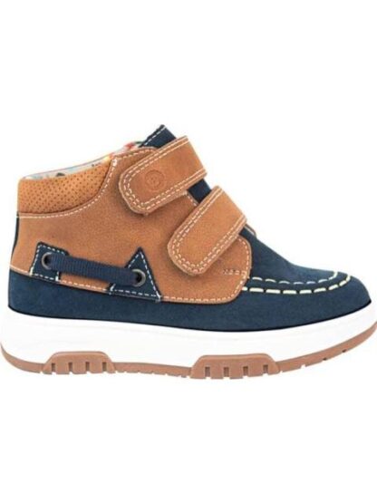 CASUAL BOTIN VELCRO AZUL MARINO BAMBINO