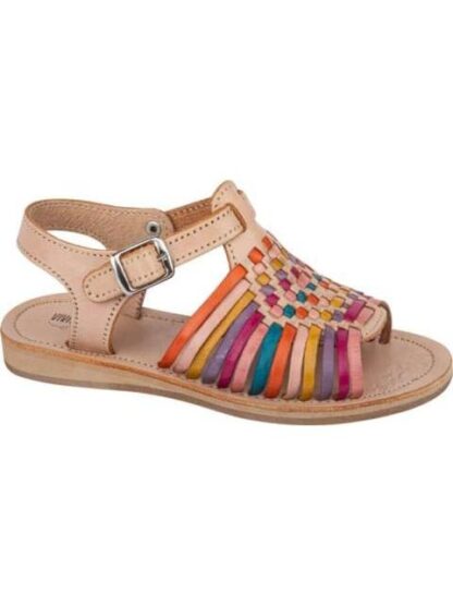 SANDALIA DE PIEL NUDE VIVIS SHOES KIDS - Image 2