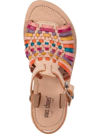 SANDALIA DE PIEL NUDE VIVIS SHOES KIDS - Image 3