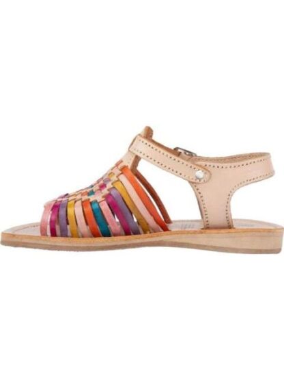 SANDALIA DE PIEL NUDE VIVIS SHOES KIDS - Image 5