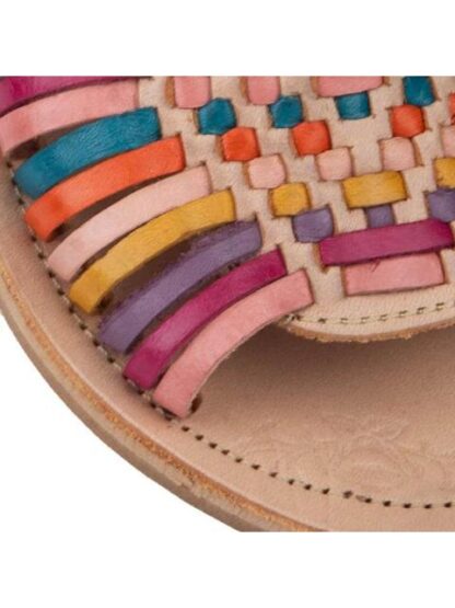 SANDALIA DE PIEL NUDE VIVIS SHOES KIDS - Image 6