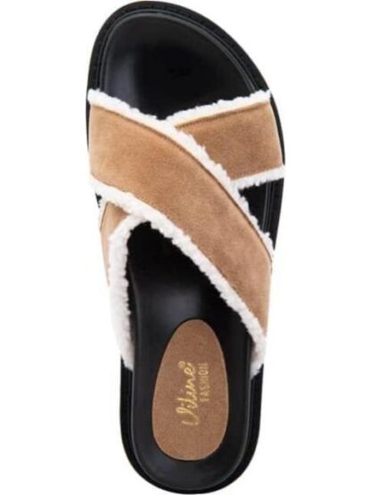 SANDALIA PLANA TAUPE VI LINE FASHION - Image 5