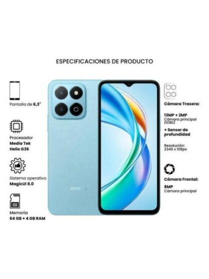 CELULAR HONOR PLAY9A 128GB 4GB RAM AZUL OCEANO - Image 2