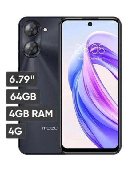 CELULAR MEIZU MBLU 21 4GB RAM 64GB ALMACENAMIENTO DUAL SIM PANTALLA 6.79 CONECTIVIDAD 4G BATERIA 4900 MAH PANTALLA 90HZ CAMARA PRINCIPAL 13MP CAMARA FRONTAL 8MP NEGRO - Image 2