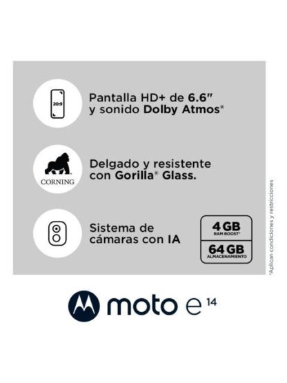CELULAR MOTO E14 2+64 VERDE - Image 7