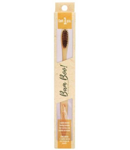 CEPILLO DENTAL CARBON ACTIVADO 1 PZ BAM BOO LIFESTYLE