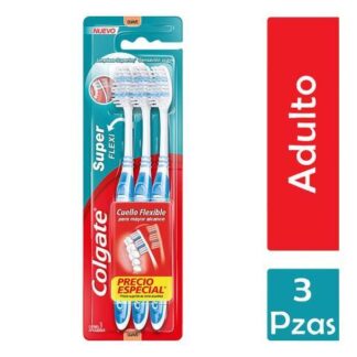 CEPILLO DENTAL COLGATE SUPER FLEXI 3 PZAS