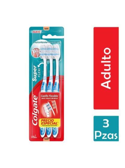 CEPILLO DENTAL COLGATE SUPER FLEXI 3 PZAS