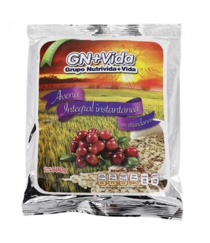 CEREAL AVENA INTEGRAL INSTANTANEA CON ARANDANO 500GR GN+VIDA