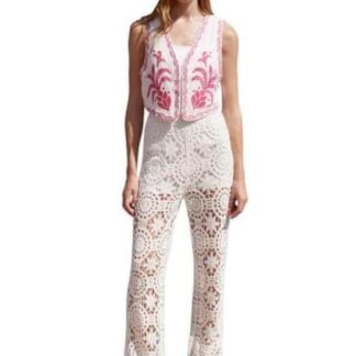 CHALECO BORDADO BLANCO HOLLY LAND