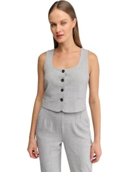 CHALECO LISO GRIS HOLLY LAND