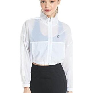 CHAMARRA CROP ROMPEVIENTOS BLANCO PROKENNEX