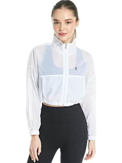 CHAMARRA CROP ROMPEVIENTOS BLANCO PROKENNEX