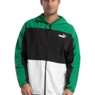 CHAMARRA HOODED WINDBREAKER VERDE PUMA