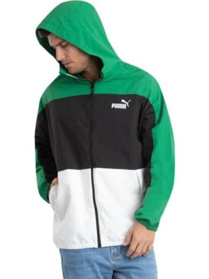 CHAMARRA HOODED WINDBREAKER VERDE PUMA - Image 4