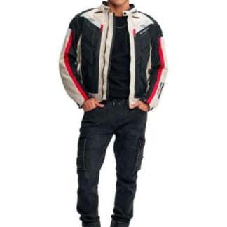 CHAMARRA MOTOCICLISMO BEIGE HARD SODA