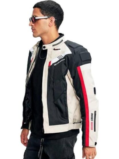 CHAMARRA MOTOCICLISMO BEIGE HARD SODA - Image 5