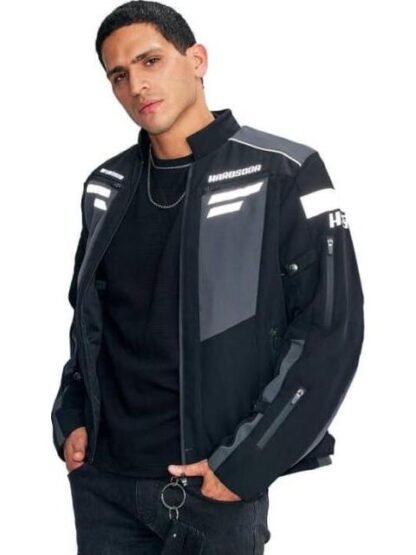 CHAMARRA MOTOCICLISMO NEGRO HARD SODA - Image 2