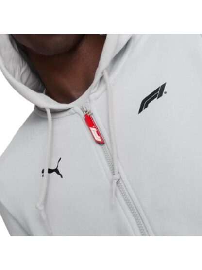 CHAMARRA MOTORSPORT F1 ESS FULL ZIP HOODIE GRIS PUMA - Image 4