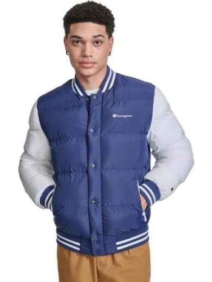 CHAMARRA BOMBER AZUL CHAMPION - Image 2