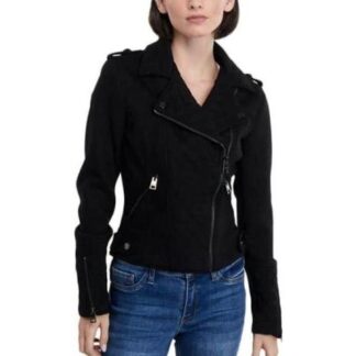 CHAMARRA SUEDE NEGRO HOLLY LAND