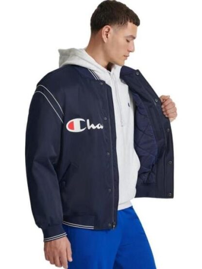 CHAMARRA BOMBER AZUL MARINO CHAMPION - Image 2