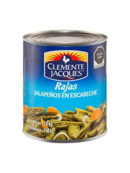 CHILES JALAPEÑOS CLEMENTE JACQUES RAJAS 2.8 KG