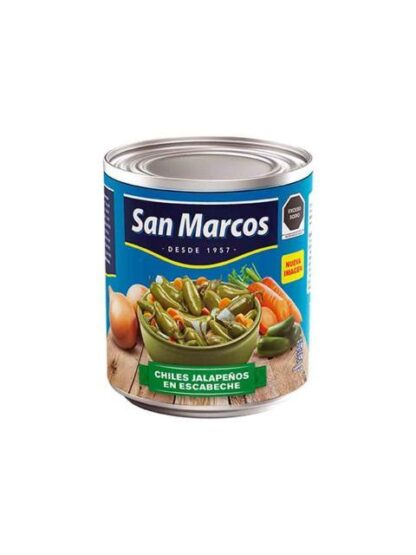 CHILES JALAPEÑOS ENTEROS SAN MARCOS 2.8 KG