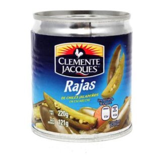 CHILES JALAPEÑOS RAJAS CLEMENTE JACQUES 220 GR