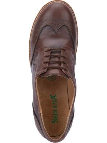ZAPATO BOSTONIANO DE PIEL CAFE SEDUCTA - Image 3