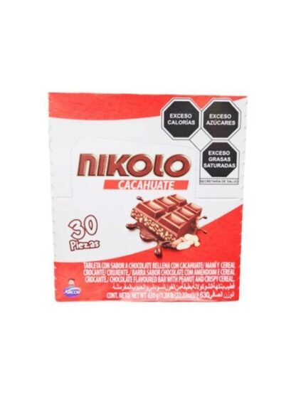 CHOCOLATE NIKOLO TRADICIONAL PAQUETE CON 30 PIEZAS