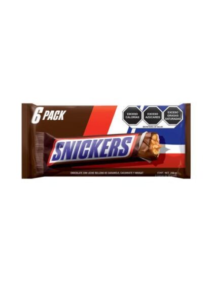 CHOCOLATE SNICKERS SIX PACK 288GR