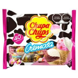 CHUPA CHUPS CREMOSA MANCHAS CON 40 PZ DE 12GR