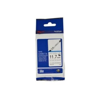 CINTA BROTHER HSE-231 NEGRO SOBRE BLANCO 1.17CM X 1.5M