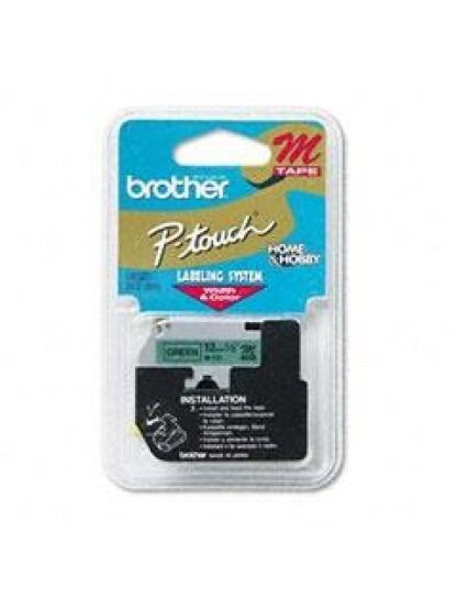 CINTA BROTHER M731 NEGRO SOBRE VERDE 12MM X 8M
