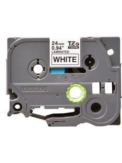 CINTA BROTHER TZE251 NEGRO EN BLANCO 24MM X 8M SIN EXTRA FUERTE