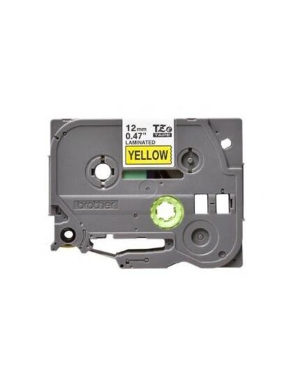 CINTA BROTHER TZE631 NEGRO EN AMARILLO 12MM X 8M - Image 2