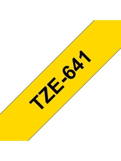 CINTA BROTHER TZE641 NEGRO SOBRE AMARILLO 18MM X 8M - Image 4