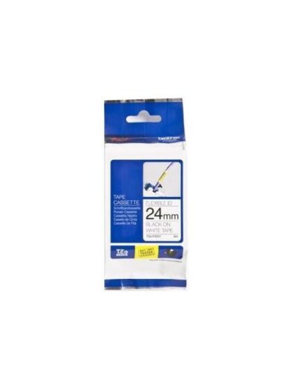 CINTA BROTHER TZE-FX251 NEGRO SOBRE BLANCO 24MM X 8M